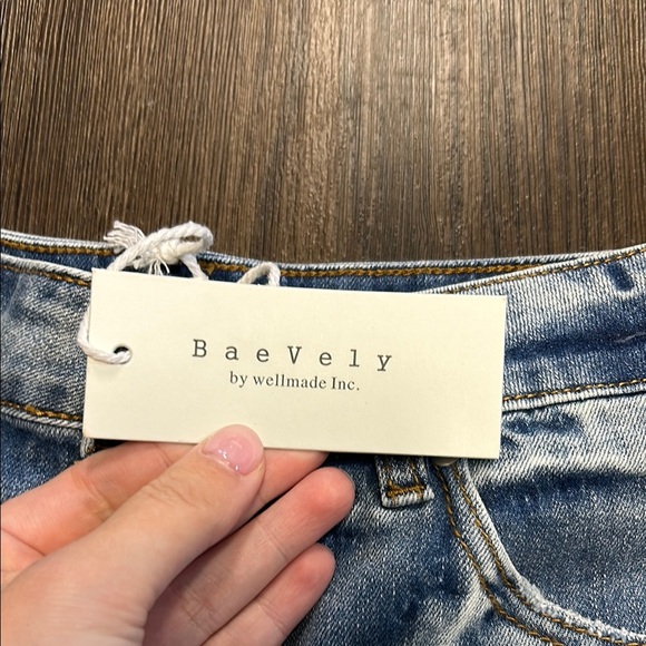 Distressed Denim Shorts - Picture 3 of 3